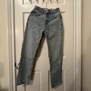 Zara high rise denim jeans